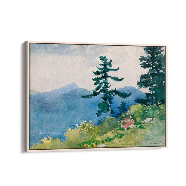 NORTH WOODS CLUB, ADIRONDACKS , VINTAGE PAINTINGS