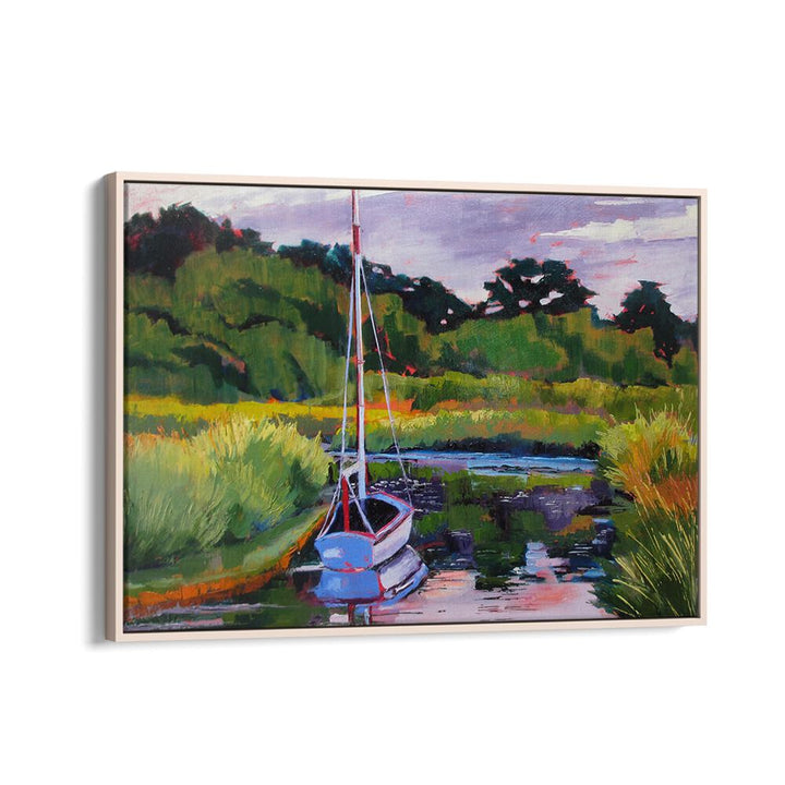 BOAT IN PLEASANT BAY , BEACH PAINTINGS