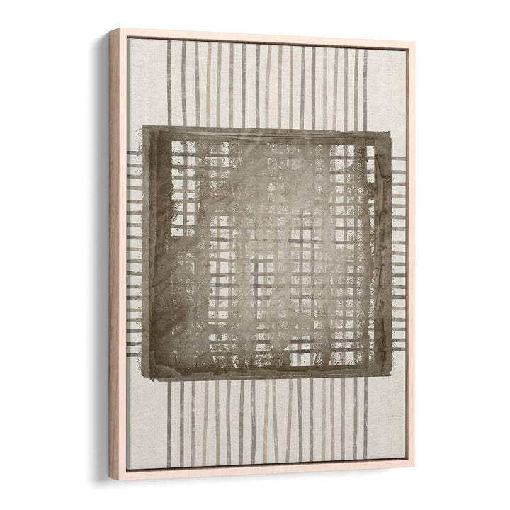 Stylish COCOA ROPES III, GEOMETRIC ART PRINTS featured in a modern frame, perfect for enhancing home decor.