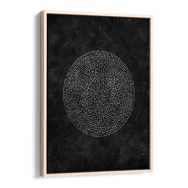 Circular Journey Maze, geometric art prints featuring intricate design and bold shapes for modern decor.
