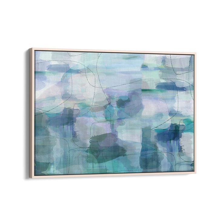AQUARELLE BLUES II, ABSTRACT PAINTINGS, features vibrant hues in an acrylic artwork perfect for transforming your space.