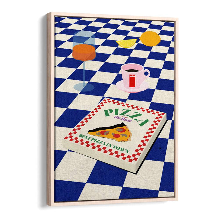 Colorful kitchen scene featuring THE ITALIAN MENU, BAR & CAFE ART, highlighting Italian cuisine and dining culture.