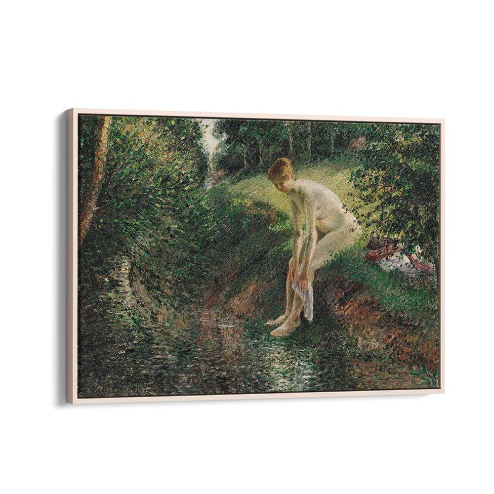 BATHER IN THE WOODS (1895)  , VINTAGE PAINTINGS