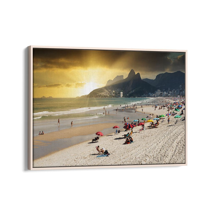 IPANEMA BEACH AT SUNSET , BEACH PAINTINGS