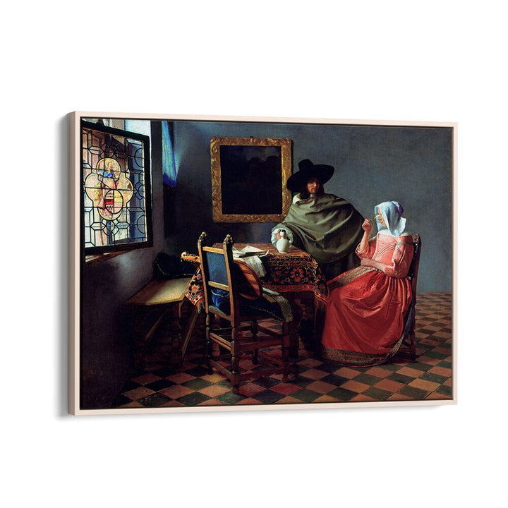 THE WINE GLASS (CA. 1658 –1660) BY JOHANNES VERMEER, VINTAGE PAINTINGS