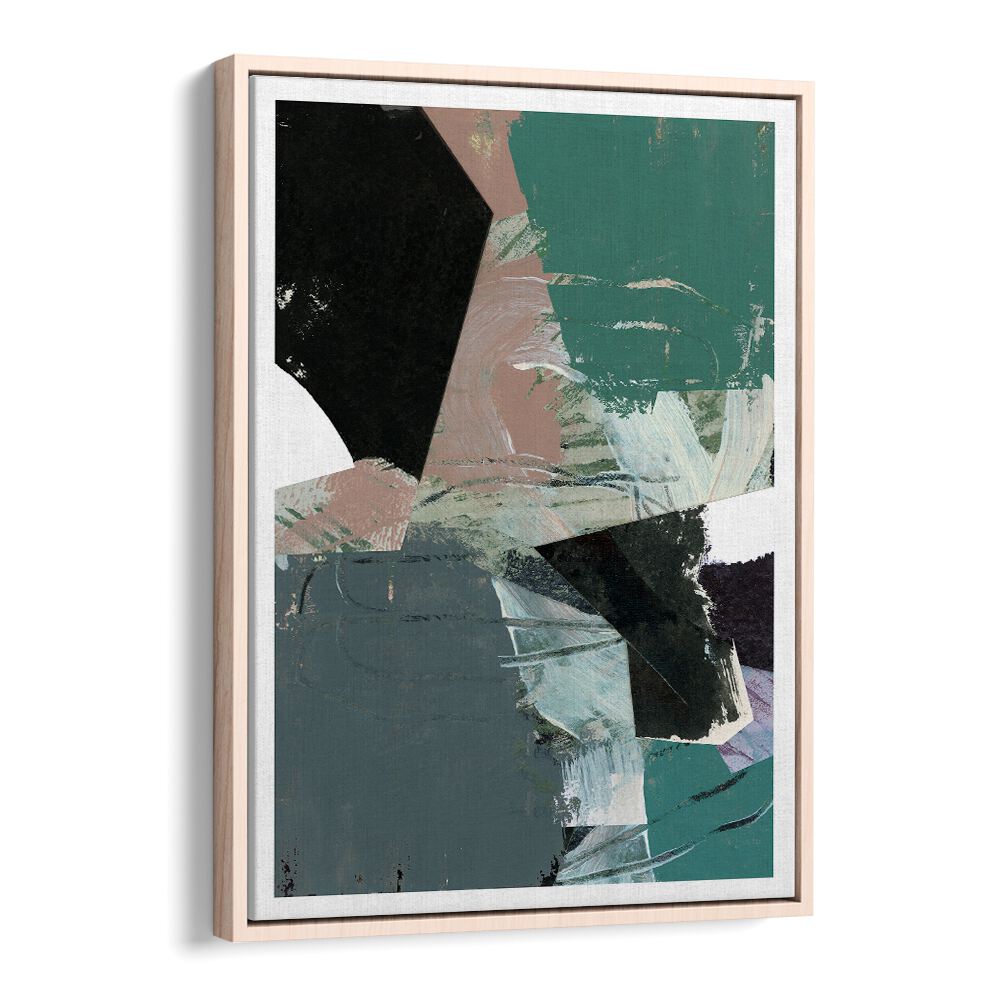 Stunning BLUE BLACK NEUTRAL III, ABSTRACT PAINTINGS blend rich hues and soft tones, perfect for contemporary decor.
