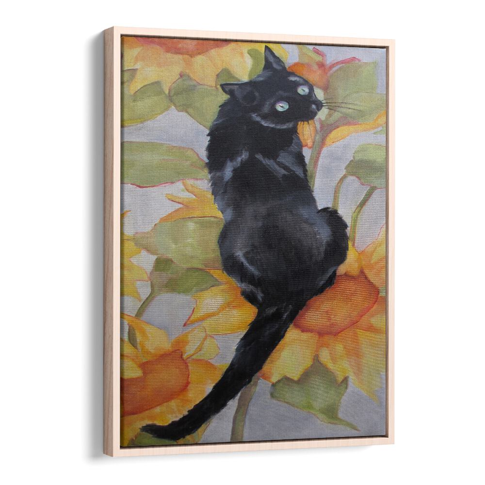 BLACK CAT , ANIMAL PAINTINGS