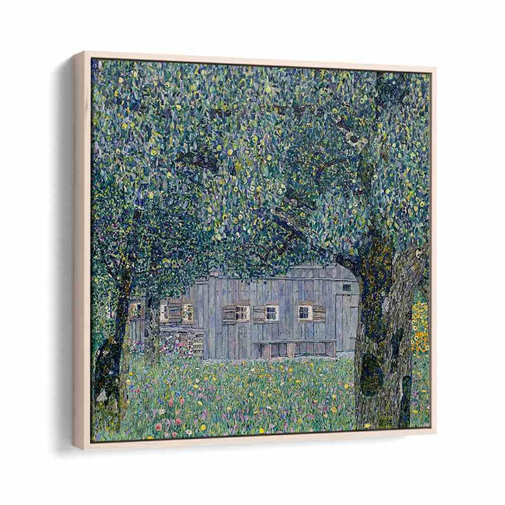 FARMHOUSE IN UPPER AUSTRIA (1911-1912) , VINTAGE PAINTINGS