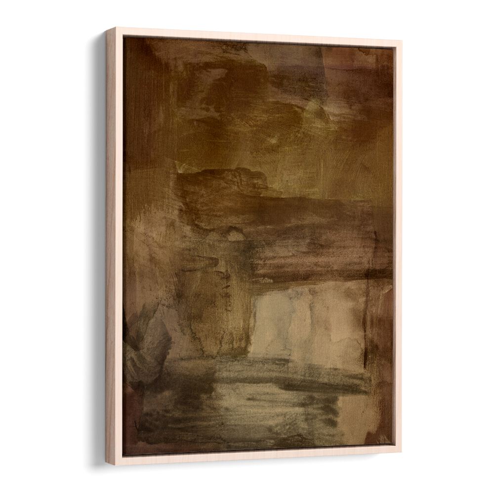 Warm tones in YESTERDAYS WISHES II, ABSTRACT PAINTINGS create a serene atmosphere for elegant decor.