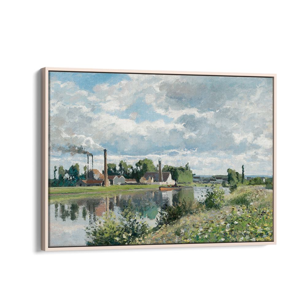 THE RIVER OISE NEAR PONTOISE (1873) , VINTAGE PAINTINGS