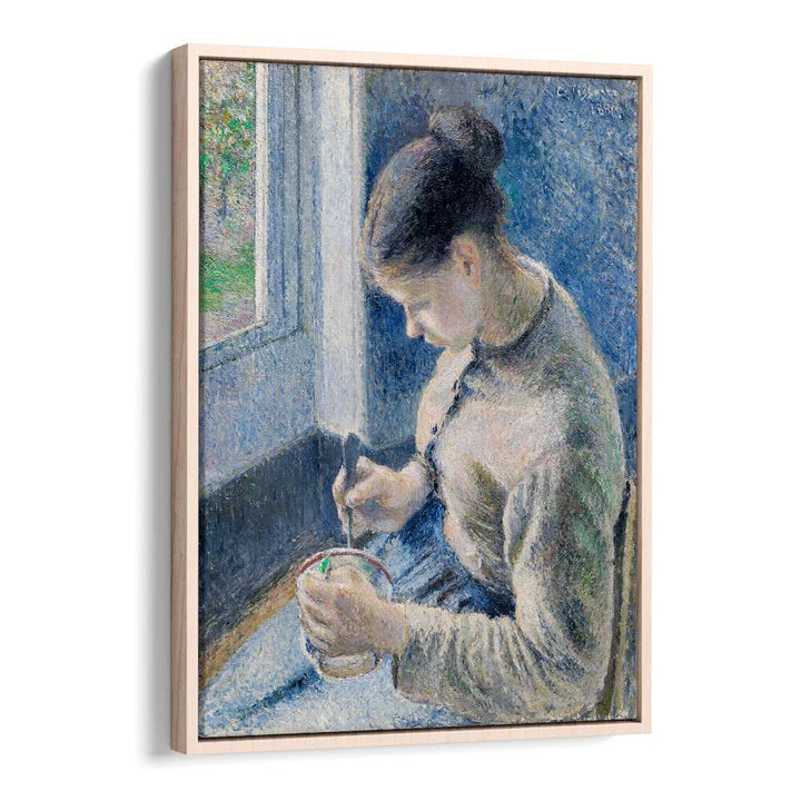 YOUNG PEASANT HAVING HER COFFEE (1881) , VINTAGE PAINTINGS