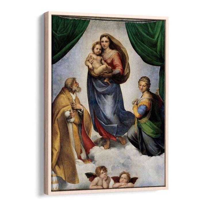 THE SISTINE MADONNA (1512) BY RAPHAEL RAFFAELLO , VINTAGE PAINTINGS