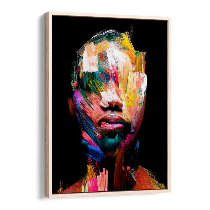 Vibrant FACELESS XII, ABSTRACT PAINTINGS by Philippe HUGONNARD, showcasing dynamic colors and expressive forms.