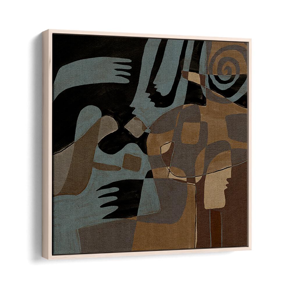 ESSENCE IV, ABSTRACT PAINTINGS features a striking blend of colors and shapes, perfect for modern decor.