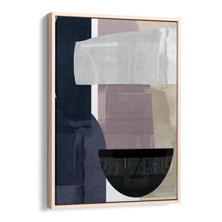 Elevate your decor with NAVY SHAPES II, ABSTRACT PAINTINGS showcasing deep navy hues and geometric design.