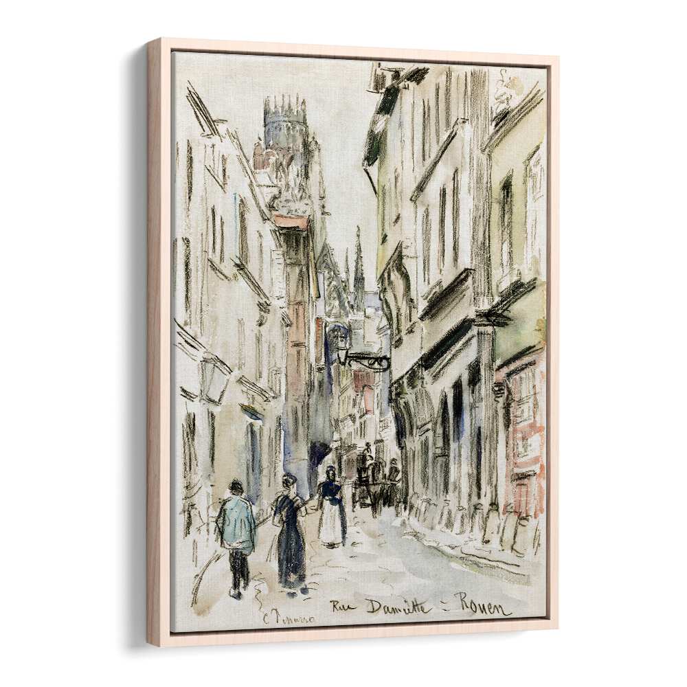 RUE DAMIETTE, ROUEN (CA. 1884)  , VINTAGE PAINTINGS