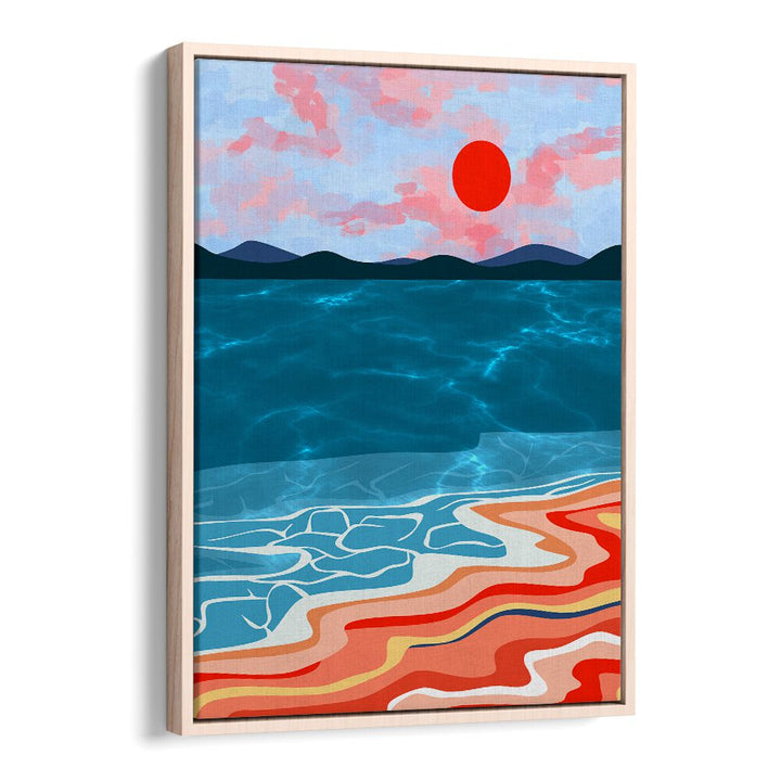 Vibrant COASTAL HUES, BEACH PAINTINGS capture serene ocean beauty with soft blues and greens for your home decor.