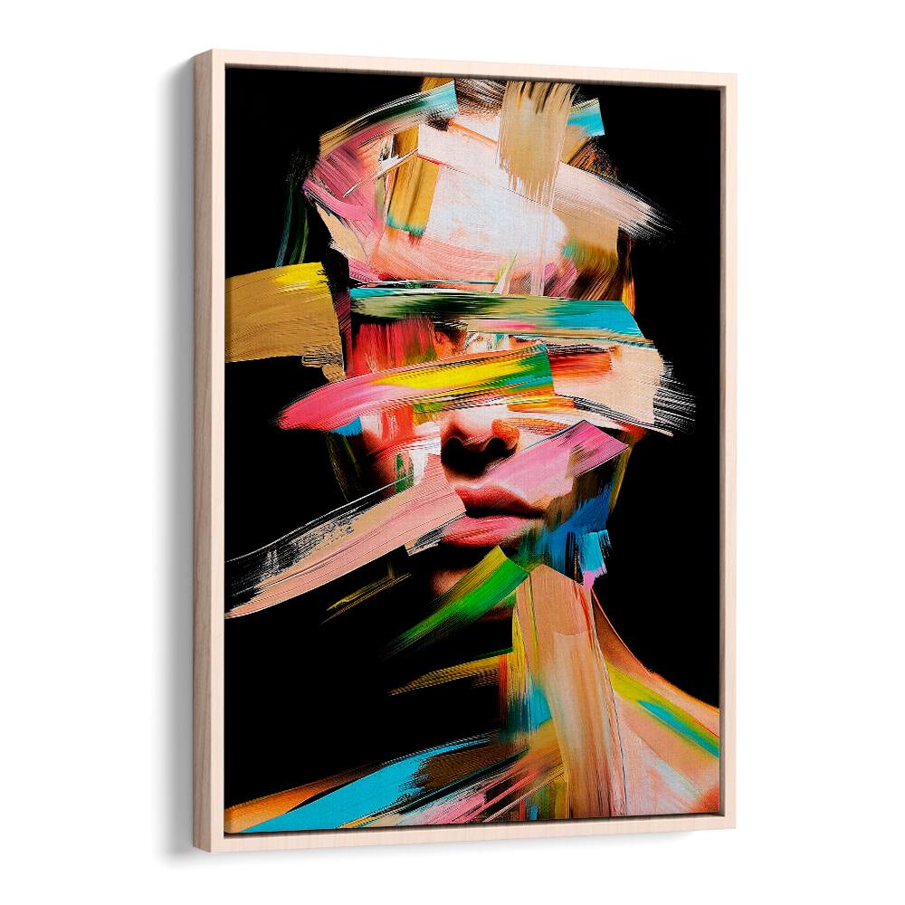 Faceless V, abstract paintings by Philippe Hugonnard, showcase vibrant colors and unique aesthetics for stylish decor.