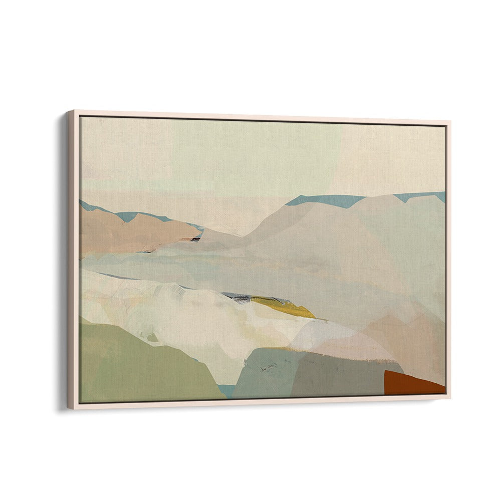 Abstract COLOURBLOCK II Landscape Paintings feature serene colors and textures, enhancing any space beautifully.