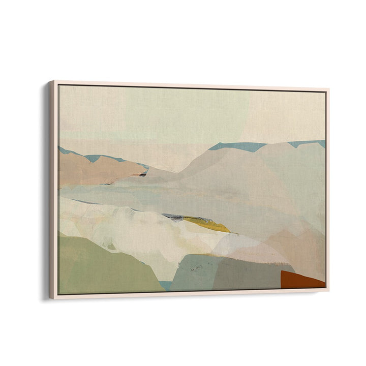Abstract COLOURBLOCK II Landscape Paintings feature serene colors and textures, enhancing any space beautifully.