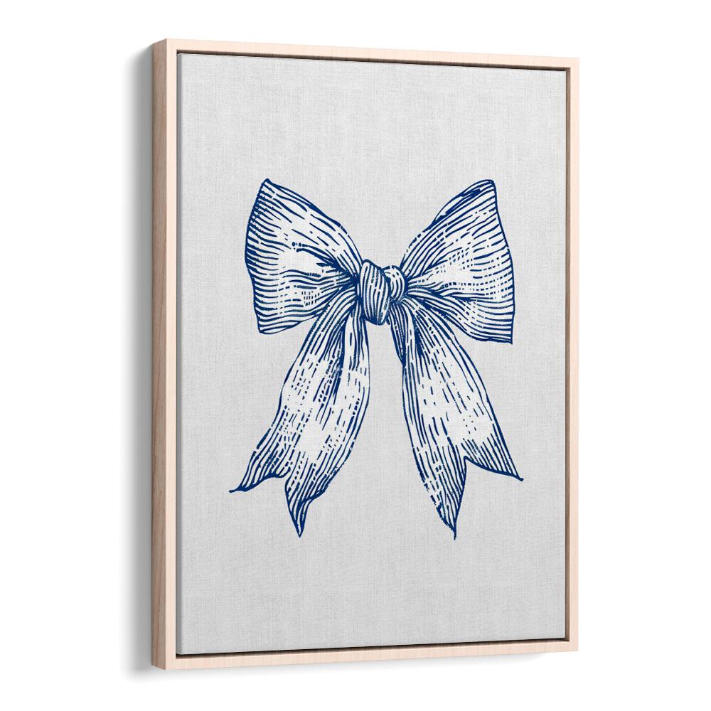 DARK BLUE COASTAL STRIPED BOW