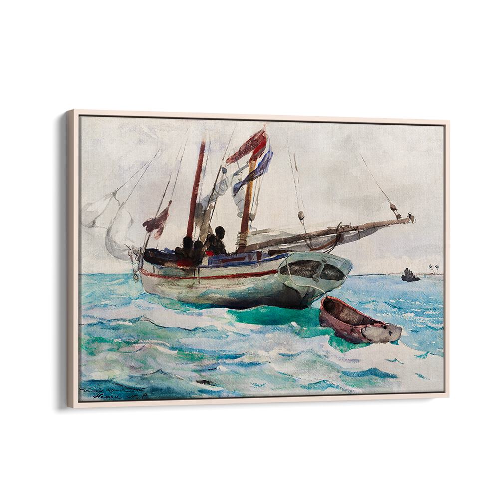 SCHOONER–NASSAU (CA. 1888–1889) ,  VINTAGE PAINTINGS