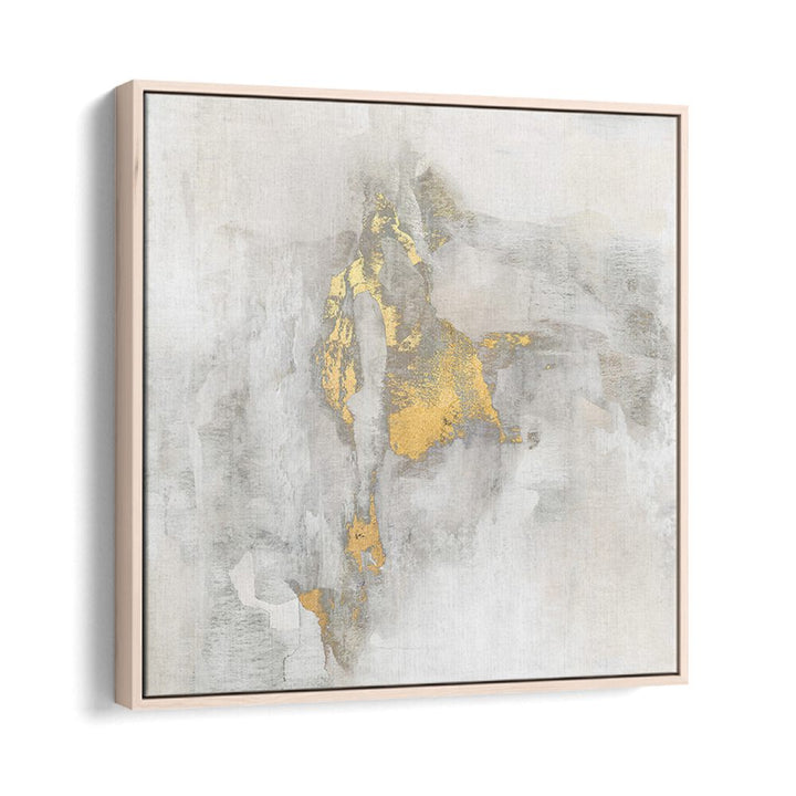 Elegant abstract painting titled "YOSEMITE FALLS II," featuring soft hues and metallic accents. Perfect for your decor.