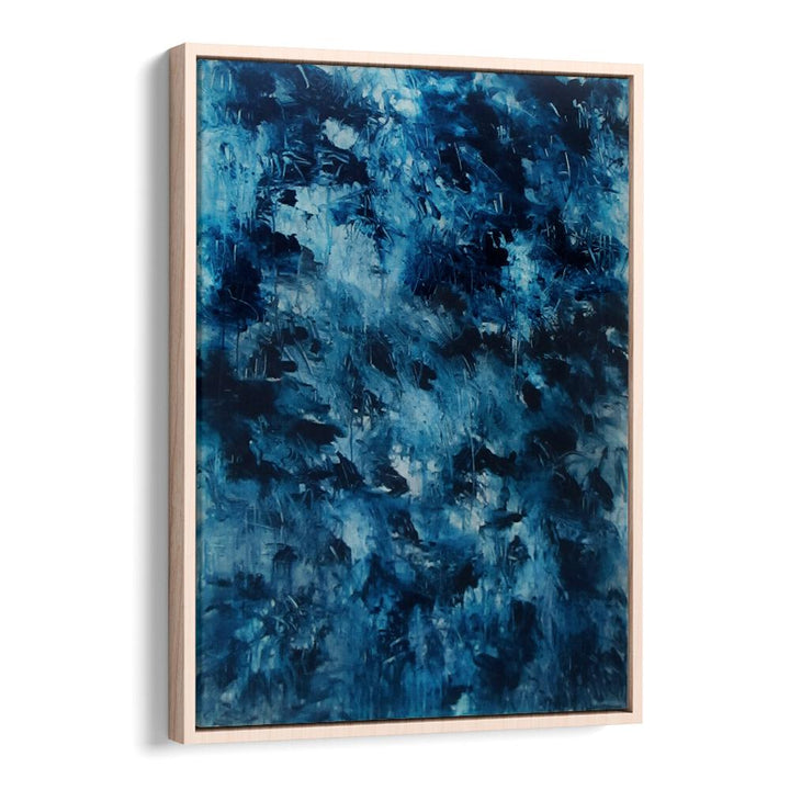 Stunning ABSTRACT DESIGN VI, ABSTRACT PAINTINGS featuring dynamic blue brush strokes, perfect for modern spaces.