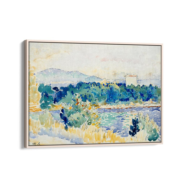 MEDITERRANEAN LANDSCAPE WITH A WHITE HOUSE (1900–1905) , VINTAGE PAINTINGS