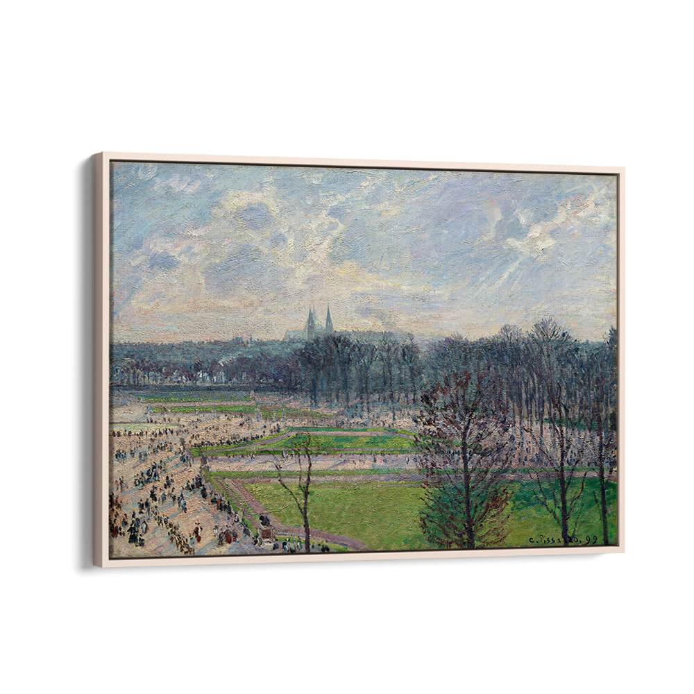 THE GARDEN OF THE TUILERIES ON A WINTER AFTERNOON (1899) , VINTAGE PAINTINGS