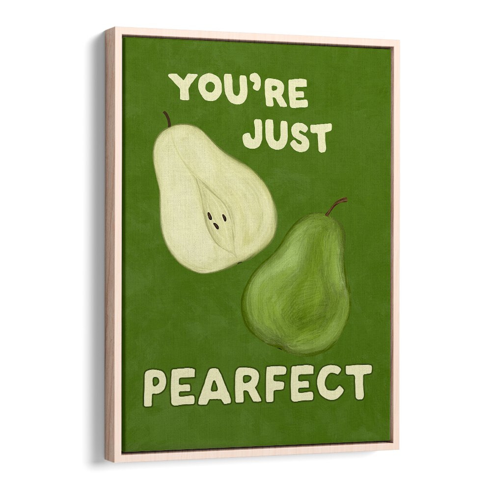 Colorful PEARFECT , KITCHEN POSTERS featuring whimsical pears, perfect for enhancing your kitchen decor.