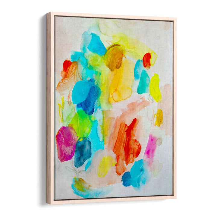 Colorful abstract painting showcasing a blend of vivid colors, perfect for modern decor. Ideal for art lovers.