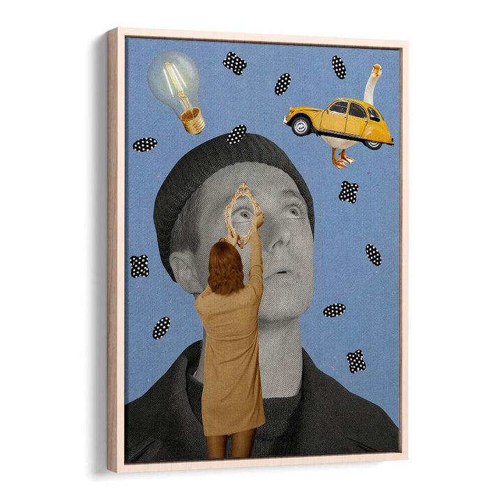 Surreal art print PEOPLE IV features unique designs blending style and imagination, perfect for modern decor.