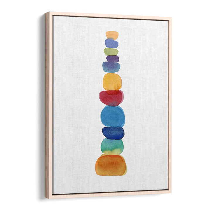 Vibrant COLOR TOWER, BEACH PAINTINGS showcasing colorful stacked stones, perfect for enhancing your living space.