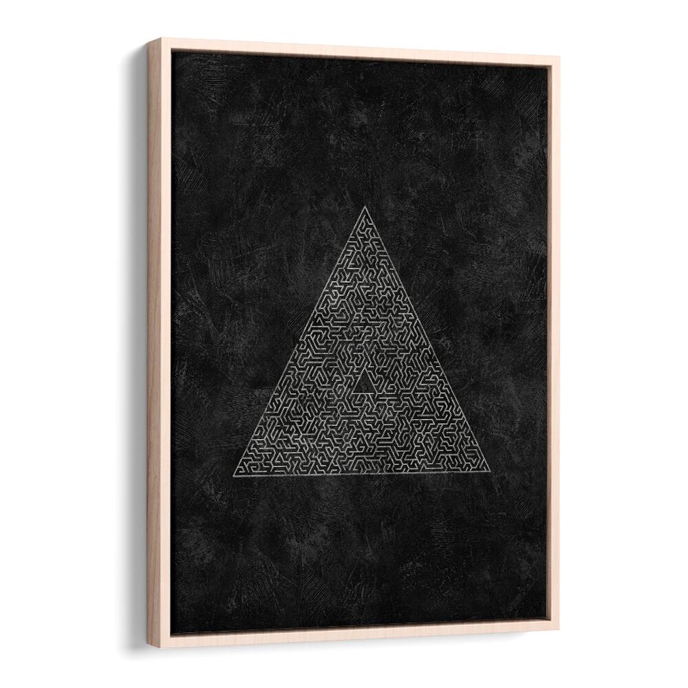 Stylish PYRAMID MAZE ESCAPE, GEOMETRIC ART PRINTS featuring intricate 3D shapes, perfect for modern home decor.