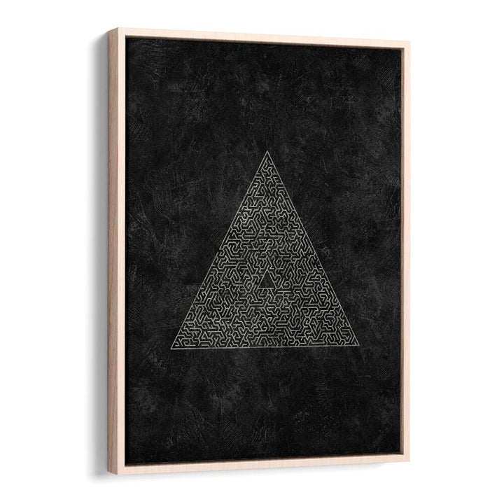 Stylish PYRAMID MAZE ESCAPE, GEOMETRIC ART PRINTS featuring intricate 3D shapes, perfect for modern home decor.