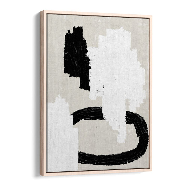 ABSTRACT BEIGE AND BLACK PAINTING , ABSTRACT PAINTINGS