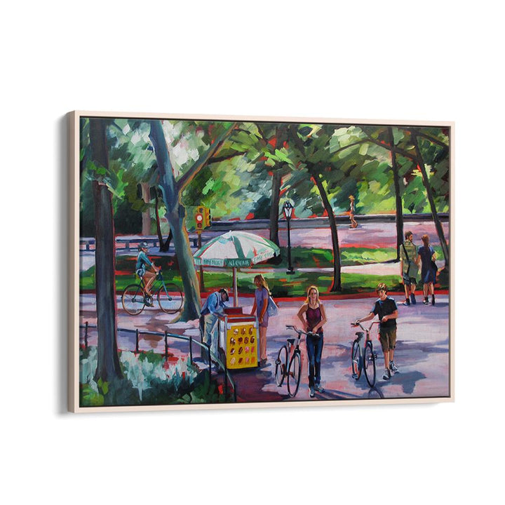AUGUST IN CENTRAL PARK , LANDSCAPE PAINTINGS