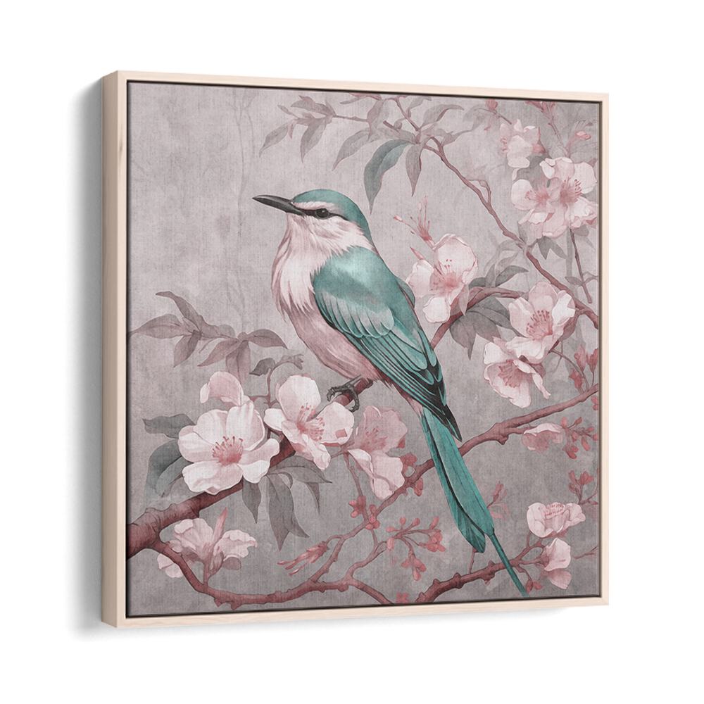 CHINOISERIE BIRD SPRING VIBES III BY ANDREA HAASE , WILDLIFE POSTERS, WILDLIFE PAINTINGS