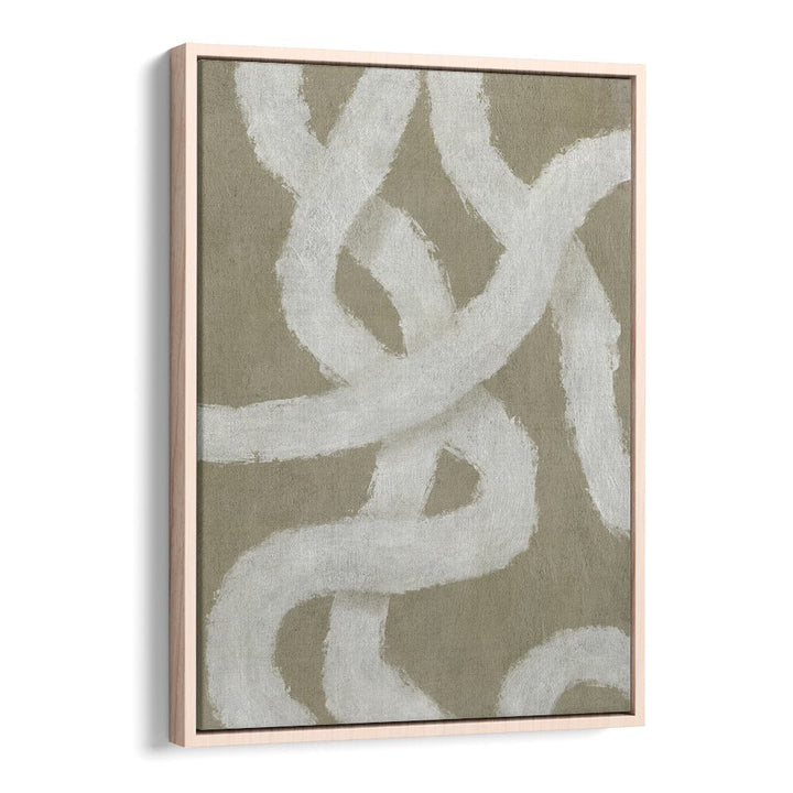 TWIST, ABSTRACT PAINTINGS showcase elegant white strokes on a subtle background, perfect for enhancing any living space.