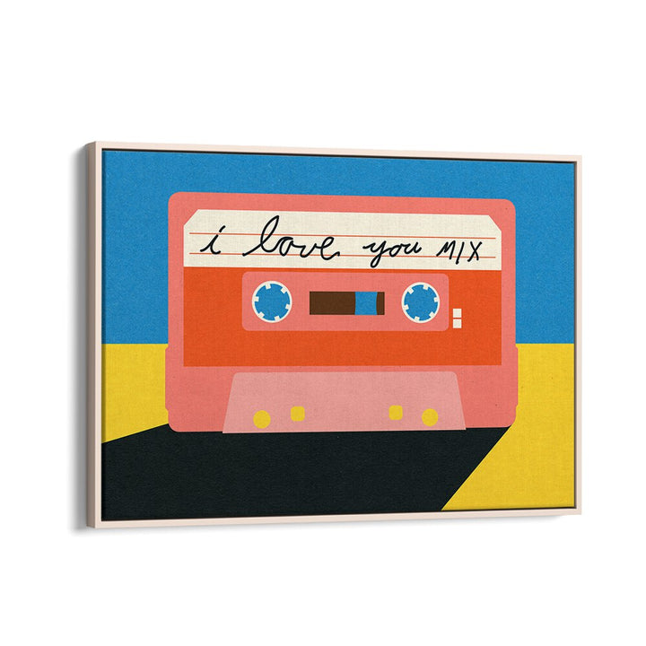 Colorful I LOVE YOU MIXTAPE, MOVIE POSTERS featuring a retro cassette design, perfect for expressing love and memories.