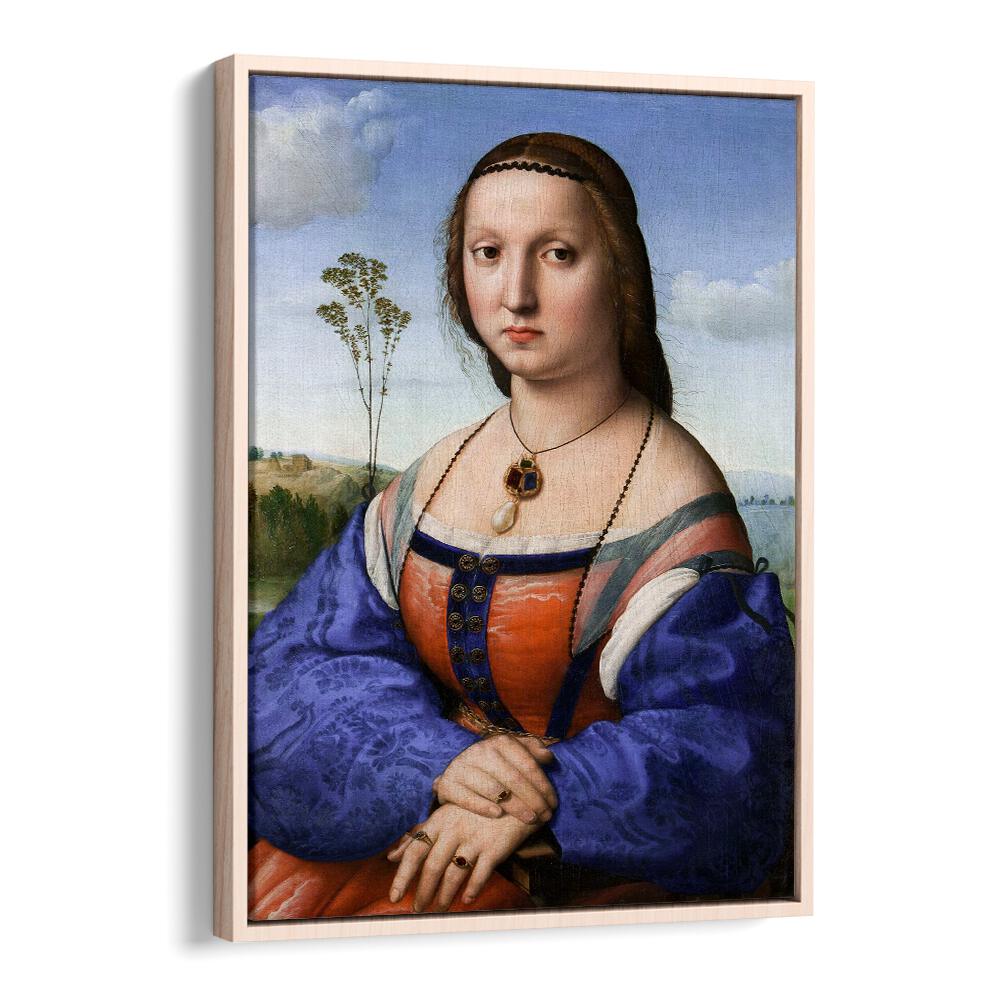 PORTRAIT OF MADDALENA STROZZI DONI (1506) BY RAPHAEL RAFFAELLO , VINTAGE PAINTINGS