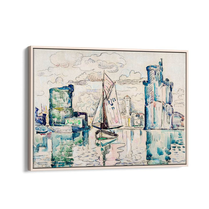 ENTRANCE TO THE HARBOR OF LA ROCHELLE , VINTAGE PAINTINGS
