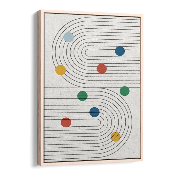 RETRO DOTS BALANCE , ABSTRACT PAINTINGS