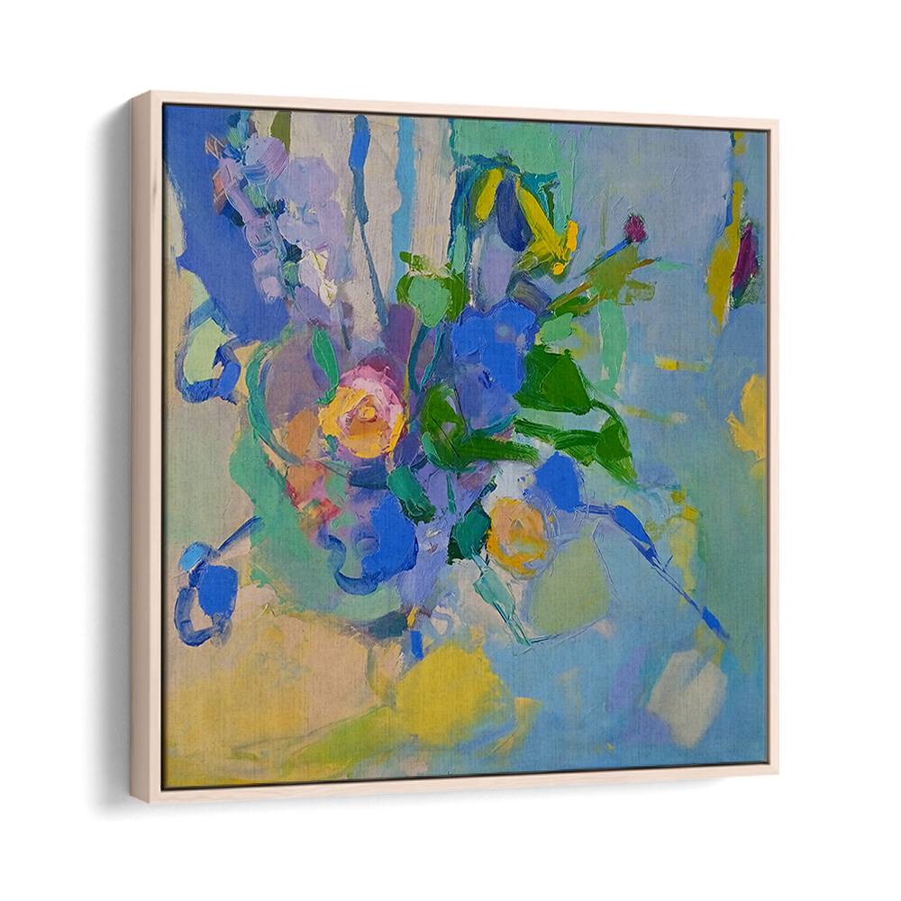 Vibrant SPRING BOUQUET, ABSTRACT PAINTINGS, perfect for brightening any space with colorful blooms.