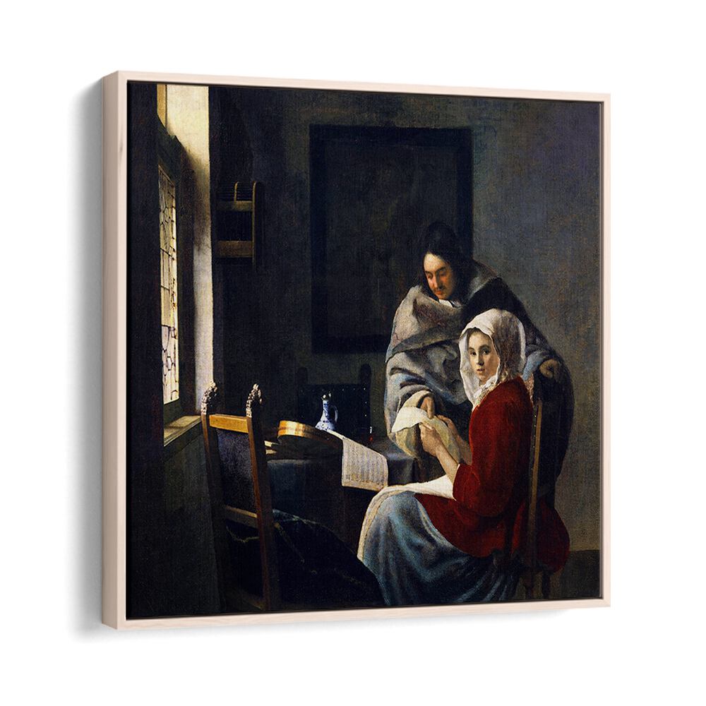 GIRL INTERRUPTED AT HER MUSIC (CA. 1660–1661) BY JOHANNES VERMEER, VINTAGE PAINTINGS