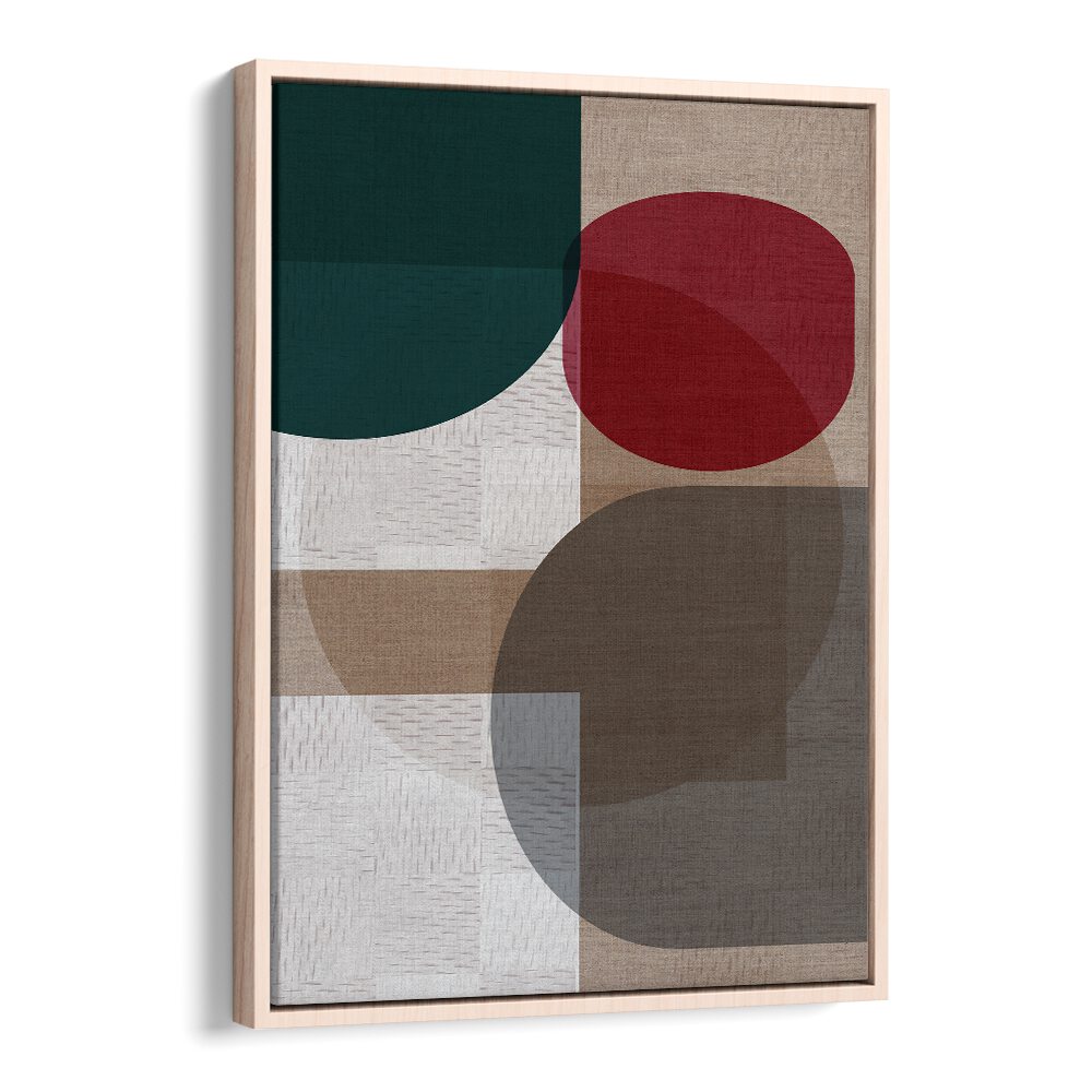 WOVEN BLUE GREEN RED II, GEOMETRIC ART PRINTS showcase vibrant colors and bold shapes for modern home decor.