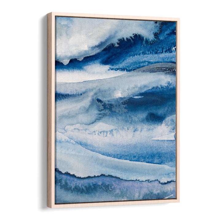 Stunning NATUREFORCE, ABSTRACT PAINTINGS featuring serene blue waves, perfect for modern home decor.