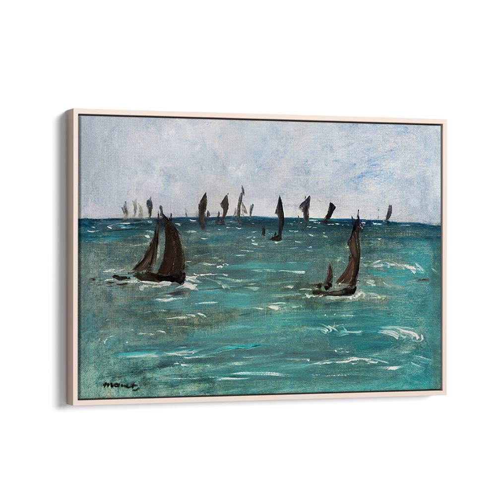 BOATS AT BERCK-SUR-MER (1873) BY EDOUARD MANET , VINTAGE PAINTINGS