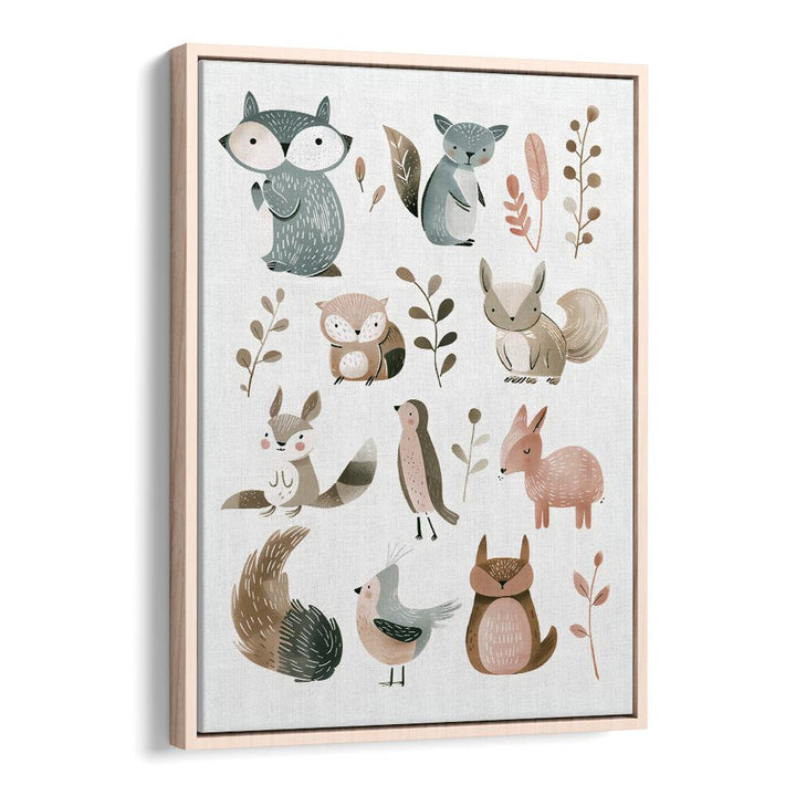 CUTE ANIMALS II BY ANDREAS MAGNUSSON, KIDS ROOM PAINTINGS , KIDS ROOM WALL ART